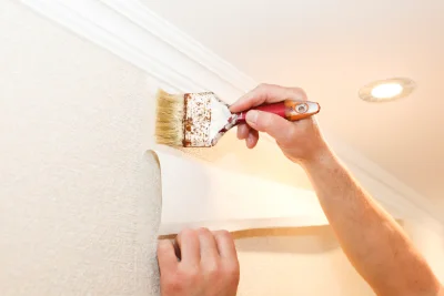 Pose de papier peint à Cabriès — revêtements muraux et toiles de verre